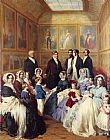Queen Victoria and Prince Albert with the Family of King Louis Philippe at the Chateau D'Eu